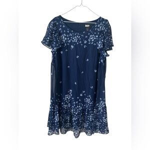Dress Blue Floral size 16W